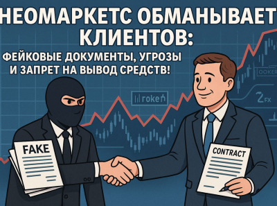 Неомаркетс обманывает клиентов: фейковые документы, угрозы и запрет на вывод средств!